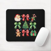Weihnachtsbaum Coquette Bow Santa Claus Candy Mousepad (Mit Mouse)
