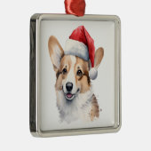 Weihnachtsbaum Corgi Ornament Aus Metall (Rechts)