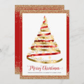 Weihnachtsbaum Corporate Logo Weihnachtskarte (Vorne/Hinten)