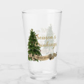 Weihnachtsbaum Custom Funny Holiday Glass Glas (Vorderseite)