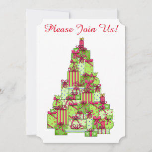 Weihnachtsbaum Custom Invitation Open House Einladung