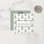 Weihnachtsbaum Custom Jewelry Display Cards Mitteilungskarte (Vorderseite/Rückseite Beispiel)
