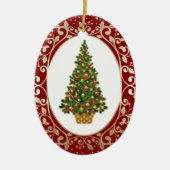 Weihnachtsbaum Custom Keramikornament (Vorne)