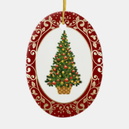 Weihnachtsbaum Custom Keramikornament