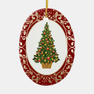 Weihnachtsbaum Custom Keramikornament