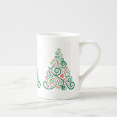 Weihnachtsbaum Custom Knochen China Tasse Cup (Rechts)