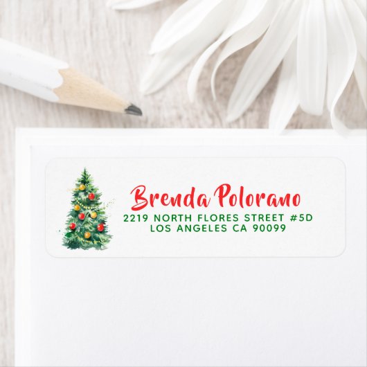 Weihnachtsbaum Custom Moderne Typografie (Insitu)