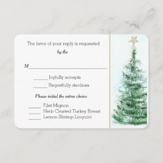 Weihnachtsbaum Custom RSVP Card