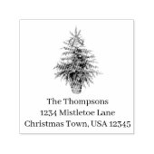 Weihnachtsbaum Custom Rücksendeadresse Permastempel (Design)