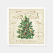 Weihnachtsbaum Custom Serviette (Vorderseite)