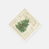 Weihnachtsbaum Custom Serviette (Ecke)