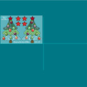 Weihnachtsbaum Cut-and-Sew Fett Quarter Kit Stoff (Kachel)