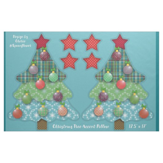 Weihnachtsbaum Cut-and-Sew Fett Quarter Kit Stoff (Fat Quarter (45,7 x 55,9 cm))