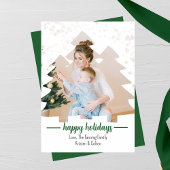 Weihnachtsbaum Cutout Foto Urlaubskarte Feiertagskarte