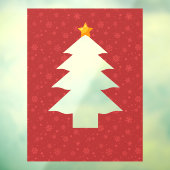 Weihnachtsbaum-Cutout mit Star Fensteraufkleber (Blatt 3)