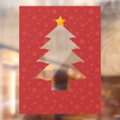 Weihnachtsbaum-Cutout mit Star Fensteraufkleber (Blatt 2)