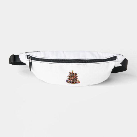 Weihnachtsbaum Dackel Wurst Hund Dackeln Bauchtasche (Vorderseite)