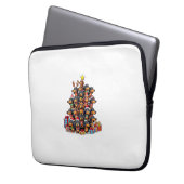 Weihnachtsbaum Dackel Wurst Hund Dackeln Laptopschutzhülle (Vorderseite Links)