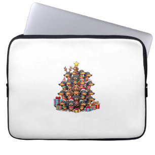 Weihnachtsbaum Dackel Wurst Hund Dackeln Laptopschutzhülle