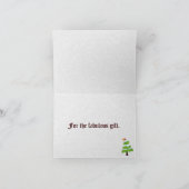 Weihnachtsbaum danken Ihnen Karten (Innenseite)