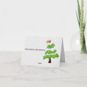 Weihnachtsbaum danken Ihnen Karten (Rückseite)