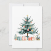 Weihnachtsbaum Dankeskarte (Rückseite)