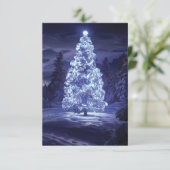 Weihnachtsbaum Dankeskarte (Stehend Vorderseite)