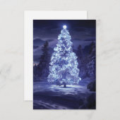 Weihnachtsbaum Dankeskarte (Vorne/Hinten)