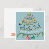 Weihnachtsbaum Dankeskarte (Vorne/Hinten)