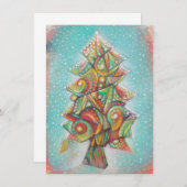 Weihnachtsbaum Dankeskarte (Vorne/Hinten)