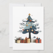 Weihnachtsbaum Dankeskarte (Rückseite)