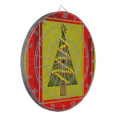 Weihnachtsbaum Dartscheibe (Vorderseite Links)