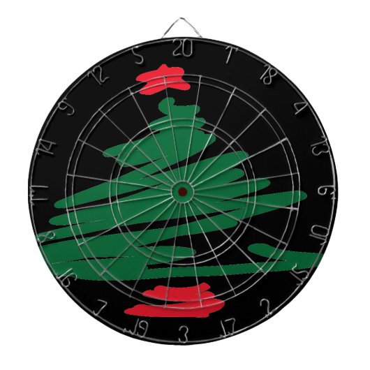 Weihnachtsbaum Dartscheibe (vorne)