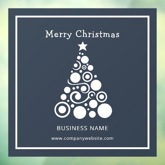 Weihnachtsbaum-Dekoration Fensteraufkleber (Blatt 3)