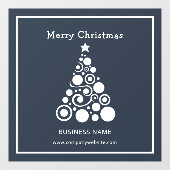 Weihnachtsbaum-Dekoration Fensteraufkleber (Blatt)