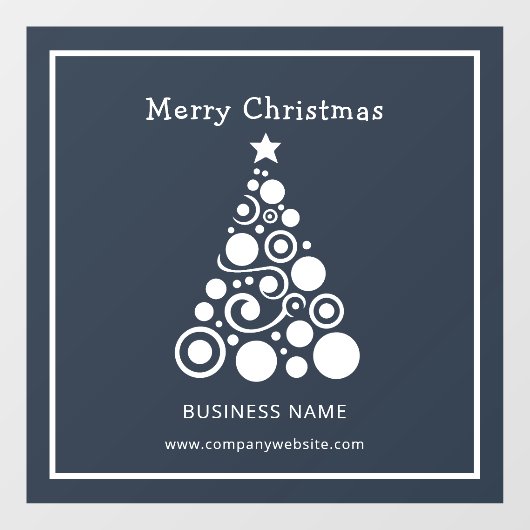 Weihnachtsbaum-Dekoration Fensteraufkleber (Blatt)