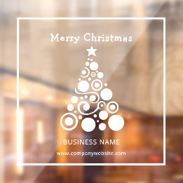 Weihnachtsbaum-Dekoration Fensteraufkleber