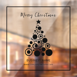 Weihnachtsbaum-Dekoration Fensteraufkleber