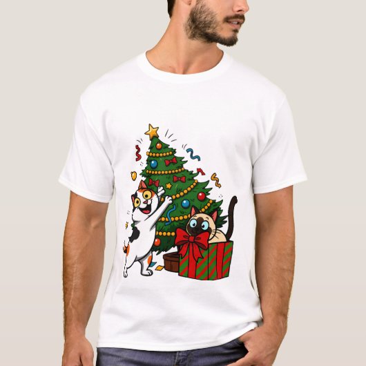Weihnachtsbaum-Dekoration T-Shirt (Vorderseite)
