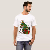 Weihnachtsbaum-Dekoration T-Shirt (Vorne ganz)