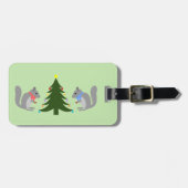Weihnachtsbaum Dekorieren Eichhörnchen Individuell Gepäckanhänger (Vorderseite horizontal)