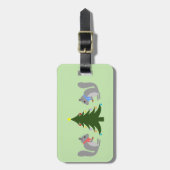 Weihnachtsbaum Dekorieren Eichhörnchen Individuell Gepäckanhänger (Vorderseite vertikal)