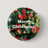 Weihnachtsbaum dekoriert button (Vorderseite)