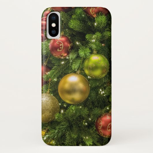Weihnachtsbaum dekoriert Case-Mate iPhone hülle (Rückseite)