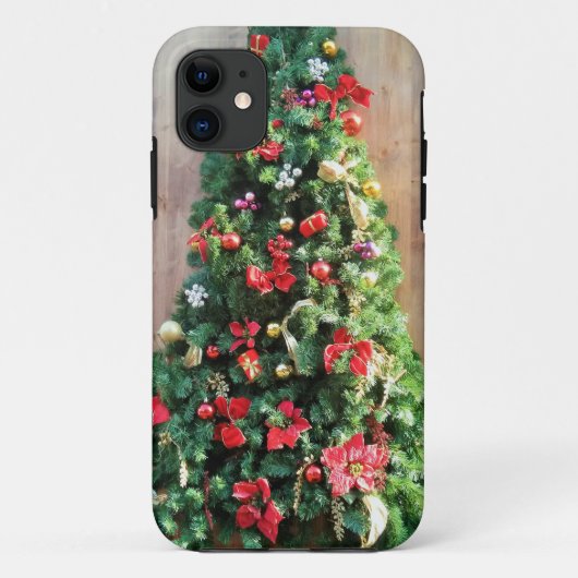Weihnachtsbaum dekoriert Case-Mate iPhone hülle (Rückseite)