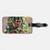 Weihnachtsbaum dekoriert gepäckanhänger (Rückseite horizontal)