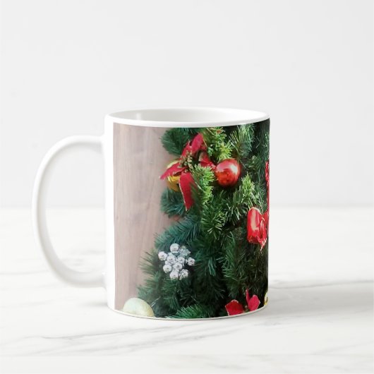 Weihnachtsbaum dekoriert kaffeetasse (Links)