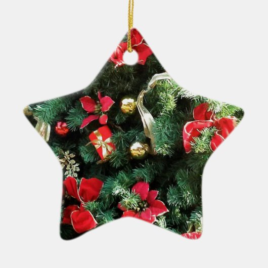 Weihnachtsbaum dekoriert keramik ornament (Vorne)
