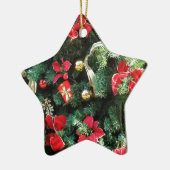 Weihnachtsbaum dekoriert keramik ornament (Links)