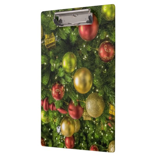 Weihnachtsbaum dekoriert klemmbrett (Links)